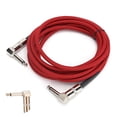 thumbnail image 3 of Cable de guitarra cable de amplificador de guitarra eléctrica de 635 mm de ángulo recto a ángulo recto de 1/4 " cable de instrumento para guitarra, 3 of 8