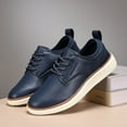 thumbnail image 4 of Zapatos de vestido de cuero para hombres zapatos de negocios de moda zapatos livianos oxfords zapatos para caminar casuales para oficina de negocios, 4 of 9