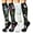 02-black/Black/White/Black, variant on 4 Pairs Compression Socks for Women Circulation-Best Support for Nurses,Running,Athletic,Travel L-XL