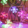 thumbnail image 4 of Christmas Snowflake String Lights, 20ft 40 LED Fairy Lights Battery Operated Twinkle Lighting for Bedroom Home Party Xmas Tree Indoor Outdoor Decor, 4 of 6