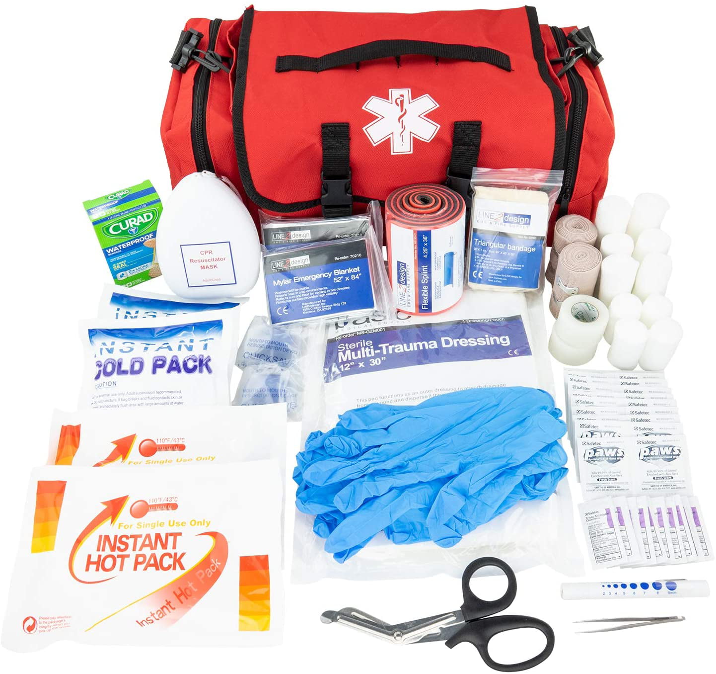 Ergodyne Arsenal 5216 First Responder Medical Trauma Supply Jump Bag for EMS Firefighters Police