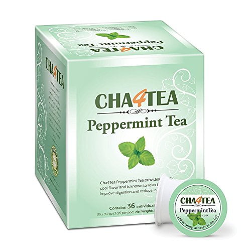 Cha4TEA 36Count Peppermint Tea Pods for Keurig KCup Brewers Walmart
