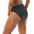 thumbnail image 4 of Carmen Marc Valvo BLACK Classic Shirred Bikini Swim Bottom, US X-Small, 4 of 4