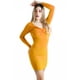 thumbnail image 1 of Vestido Corte Lápiz Corto Nudo Drapeado En Busto Manga Larga THE DIFFERENT SOCIETY Side B collection Vestido Tipo Lápiz, Con Nudo En El Pecho Y Manga Larga, 1 of 4