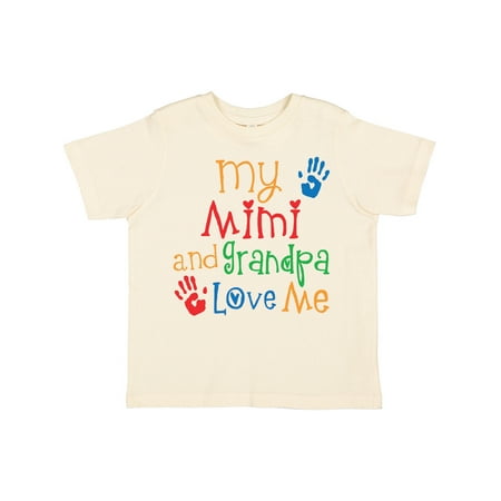 

Inktastic My Mimi and Grandpa Love Me Gift Toddler Boy or Toddler Girl T-Shirt