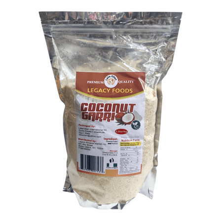 Legacy Foods Coconut Garri, 2.2 lbs / 1kg