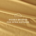 thumbnail image 4 of Noble Linens 4 Piece Solid Microfiber Bed Sheet Set, Gold, King, 4 of 10