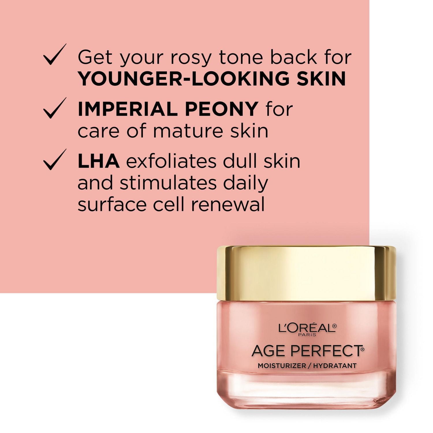 Day Cream Age Perfect Rosy Tone with LHA & Imperial Peony Extract