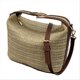 thumbnail image 2 of Fashionable Straw Cross-Body Bag Handbag Khaki Patchwork Brown, 2 of 5