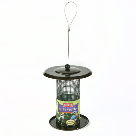 Kaytee Mealworm and Nut Mesh Wild Bird Feeder, Holds 3.5 oz Mealworms or 1 lbs Safflower