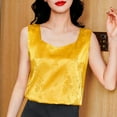 thumbnail image 2 of Uaswgudfs Womens Sleeveless Tank Top Female Cami Tank Shirt Loose Silk Satin V Neck Summer Vest Casual Basic Shirts 2025, 2 of 6