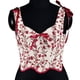 thumbnail image 1 of ICHUANYI Clearance Women Casual Sexy Eyelet Lace-up Floral Print Fishbone Court Vintage Corset Straps Tank Top(Beige, L) ICHUANYI WER2023081011401, 1 of 9