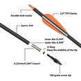 thumbnail image 2 of KESHES Archery Carbon Arrows for Compound & Recurve Bows - 30 inch Youth Kids and Adult Target Practice Bow Arrow - Removable Nock & Tips Points 12 Pack, 2 of 6