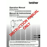 Angle View: Brother XR3774 Sewing Machine Owners Instruction Manual