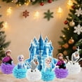 thumbnail image 7 of Frozen Theme Party Decorations 7Pcs Blue and White Snowman Honeycomb Centerpieces,Winter Wonderland Movie Birthday Party Table Decorations, 7 of 7
