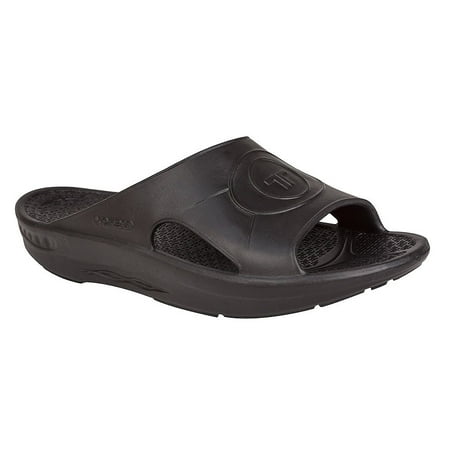 Telic Slide Orthotic Supportive Recovery Sandal - Unisex - Black Women's