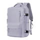 thumbnail image 3 of Mochila informal con doble hombro para mujer y hombre, bolso de noche morado claro, 3 of 9