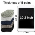 thumbnail image 3 of TIFOR Winter Wool Socks for Men Thick Warm Thermal Boot Gifts for Men Dad, 3 of 7
