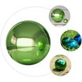 thumbnail image 3 of RENACLIPY 2Pcs Outdoor Garden Mirror Globe Green Reflective Sphere Stainless Steel Decoration, 3 of 8