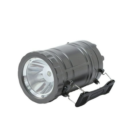 

Outdoor Battery Operated Portable Waterproof Handheld 360 ° Working Lighting LED Tent Lamp Emergency Lantern Camping Light GREY