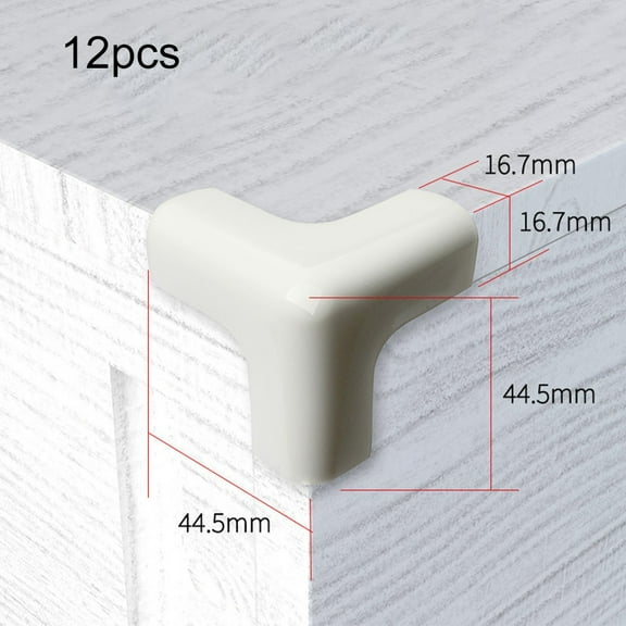 T-Shaped Anti-Collision Corner Protectors for Baby Safety, 12 Pack