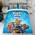 thumbnail image 4 of Puppy Dog Pals Themed Bed Sheet Set Three Piece Set 68x86 In ches Comfortable And Skin Friendly Unique Design Creating A Star Studded Night Home Decor Gifts For Family Friends fans, 4 of 6