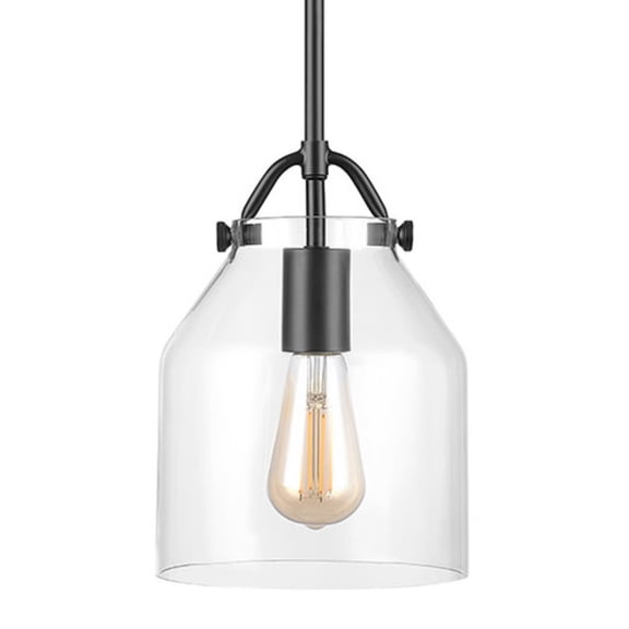 Globe Electric 91006004 Helm 7" Wide Mini Pendant - Black