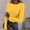 Orange, variant on ASFGIMUJ Women’s Long Sleeve Ribbed T Shirt Solid Color Crew Neck Slim Fit Basic Top for Everyday Wear