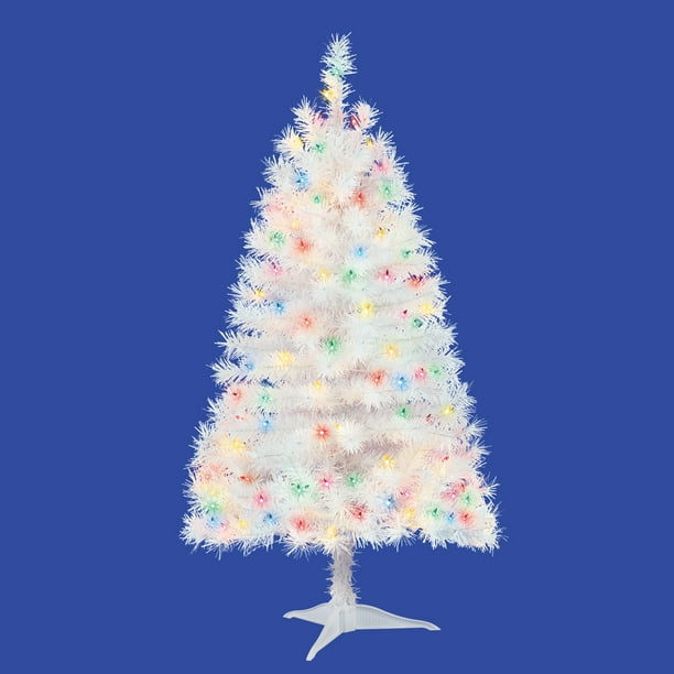Holiday Time Prelit Spruce Christmas Tree 4 ft, White