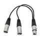 thumbnail image 2 of Divisor de Cable Xlr, Conector XLR Hurbra de 3 Pinos un Doble Xlr Macho, Cable en y, Divisor de Cable de Micrófono Equilibrio, Para Mizclador, Amplificador de Potencia, 30 cm, 2 of 7