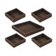 thumbnail image 1 of Bandeja de servir de madera, plato decorativo moderno, bandeja rústica para comida, bandejas para aperitivos. 5 piezas, 1 of 9