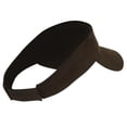thumbnail image 4 of Captain Embroidered Strap Back Visor - Brown OSFM, 4 of 5