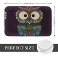 thumbnail image 2 of Balery Boho Owl Felpudo de franela, resistente a las manchas y a la decoloración, para uso interior y exterior, fácil de limpiar, 40 x 60 cm, 2 of 7