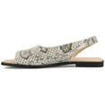 thumbnail image 2 of Journee Womens Brinsley Croco Texture Sling Back Flat Sandals, Widths Available, 2 of 9