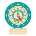 thumbnail image 2 of Reloj rompecabezas Montessori, reloj didáctico, juguete para enseñar la hora, juguete educativo temprano reloj sencillo, 2 of 9