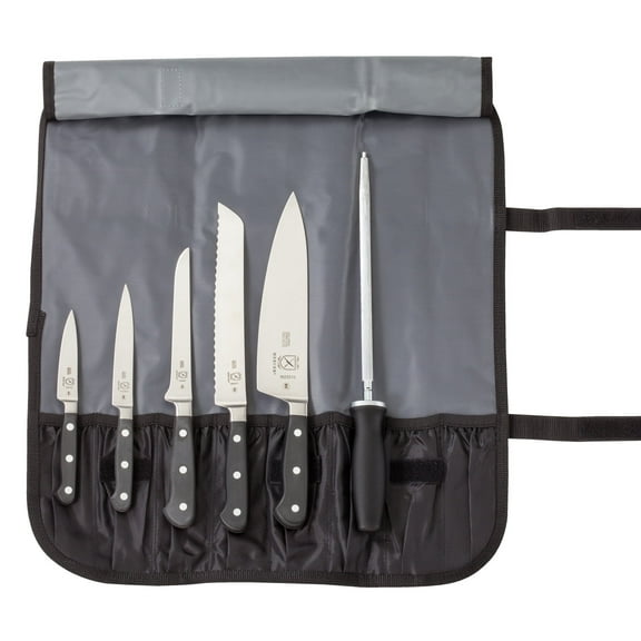Mercer Culinary Renaissance 7-Piece Forged Steel Knife Set, Black