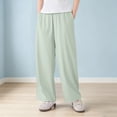 thumbnail image 2 of Girls' Pants Wide Leg High Waist Casual Sweatpants Summer Tween Flowy Baggy Joggers with Pockets Kids Back to School Clothes, 2 of 5