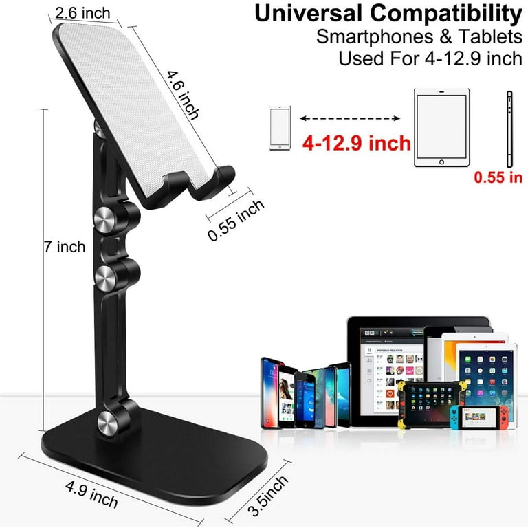 Nieuwe Angle réglable Angle Tablet Téléphone mobile noir fixe