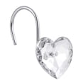 thumbnail image 3 of Ganchos para cortinas de ducha Actpe decorativos en forma de corazón de cristal, 3 of 9