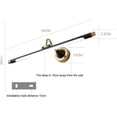thumbnail image 6 of Modern Vanity Lamp LED Bathroom Mirror Light, Linear Strip Bath Vanity Wall Lamps Adjustable Mirror Front Lamps for Dressing Table Washroom, Picture & Display Lighting, 6 of 7