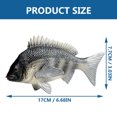 thumbnail image 2 of Toys Animal Teaching Aid Fish Table Centerpiece Simulation Black Sea Bream Figure Simulation African Crucian Carp Ornamental Fish Ocean Plastic Child, 2 of 6