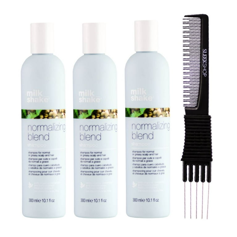 MILKSHAKE Blend Shampoo (10.1 oz) with SLEEKSHOP Teasing Comb (PACK OF 3) - Walmart.com