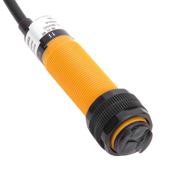 Interruptor fotoeléctrico reflectante, sensor de interruptor fotoeléctrico, cable grueso El cable estándar es de 1,1 metros Metalurgia de chip de sensor inteligente incorporado para EOTVIA No