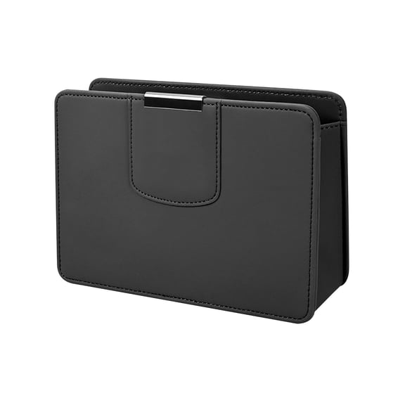 Multifunctional Car Door Storage Organizer with Magnetic Closure - Auto Trash Can, Cup Holder & Debris Bag for Vehicle Organization