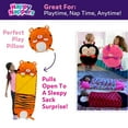 thumbnail image 5 of Happy Nappers: Pillow & Sleepy Sack: Medium - Tiger Tobi - 54 x 20", 2-In-1: Plush Animal Opens Into Sleeping Bag, Soft Play & Nap Character, Kids 3+, 5 of 12
