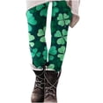 thumbnail image 5 of St Patricks Day Leggings for Women Casual Stretch Slim Fit Fashion Printed Fitness Workout Yoga Pants (L, Green), 5 of 9