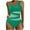 Green, variant on WREESH Women's Fashion One Piece Swimsuit Tummy Control One Shoulder Mesh Slim Bathing Suit High Cut Beach Swimwear Black