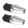 thumbnail image 1 of Puños de manillar de aluminio anodizado CNC Billet 0.8\'\' Plata, 1 of 3