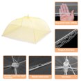 thumbnail image 4 of 3 Piezas Grandes y Altas Cubiertas para Alimentos de Malla de 17" para Exteriores, Cubiertas Protectoras Colapsables para Alimentos, Amarillo, 4 of 6