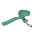 thumbnail image 2 of Dogline Comfort Microfiber Flat Leash for Dogs (W 1" L 4ft), Teal, 2 of 5
